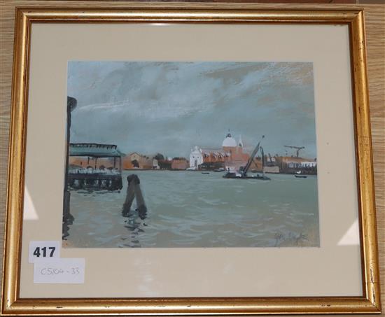 John Doyle, watercolour, View of Venice, 20 x 26cm